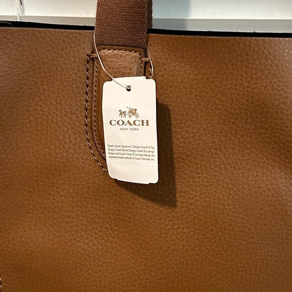 new Coach F58660 Derby Tote Saddle brown leather bag - Picture 3 of 7